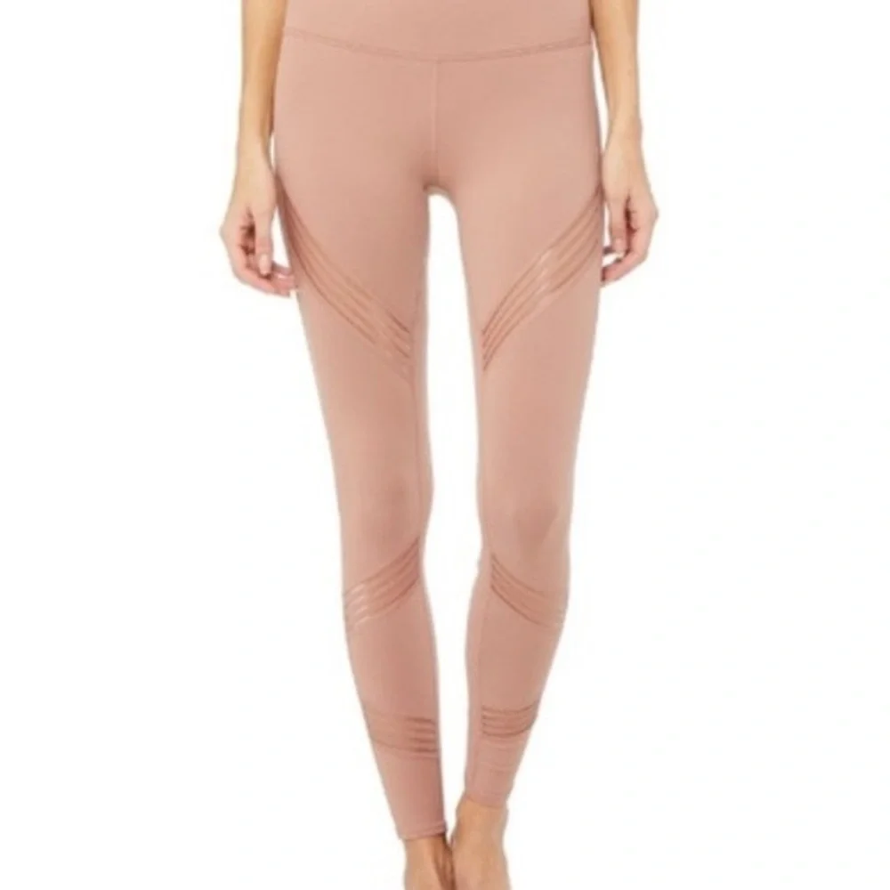 NWT Alo Yoga Multi‎ Leggings in Rosewater Pink